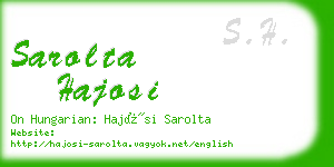 sarolta hajosi business card